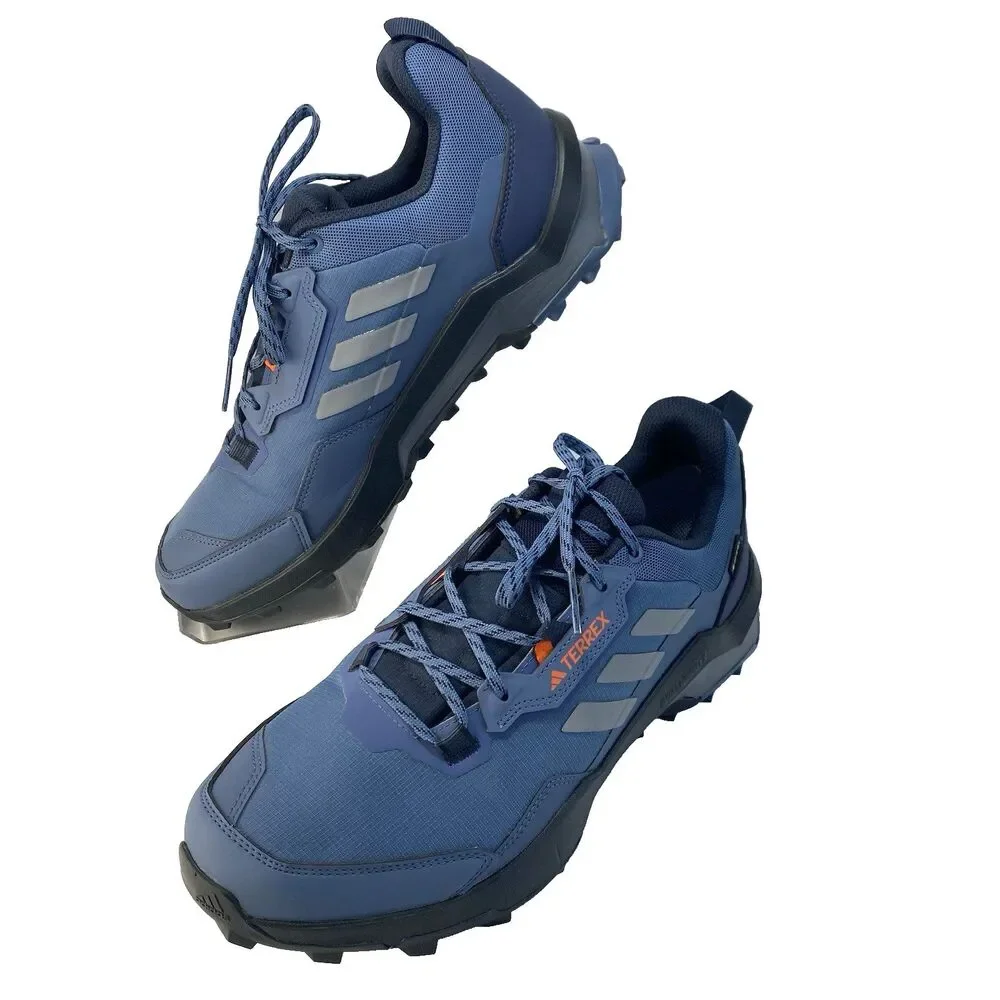Adidas Terrex Men's Hiking Shoes Blue/Navy Size 11.5 Continental Grip Gortex EUC